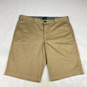 NWT J. Crew Men's Shorts Size 34 Tan Stretch Chino 10.5"